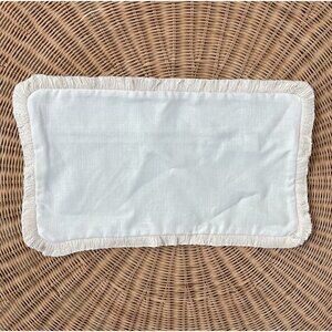 NEW Serena & Lily Bowden Pillow Cover (12”x21”)-White Beige